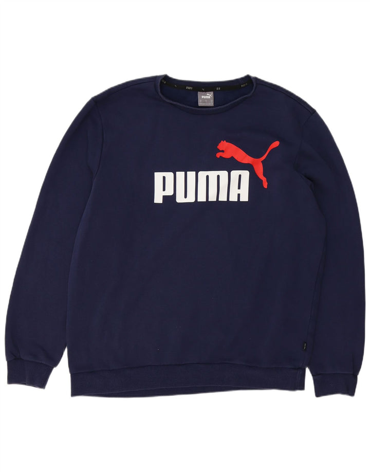 Puma Herren Graphic Sweatshirt Pullover XL Marineblau