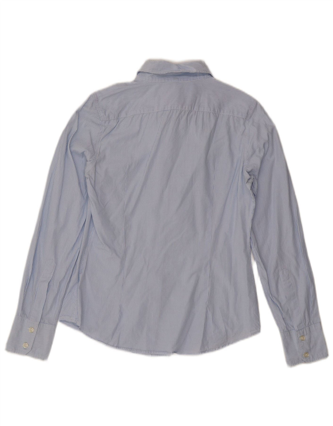 Benetton Damen-Hemd UK 12 Mittelblau gestreift