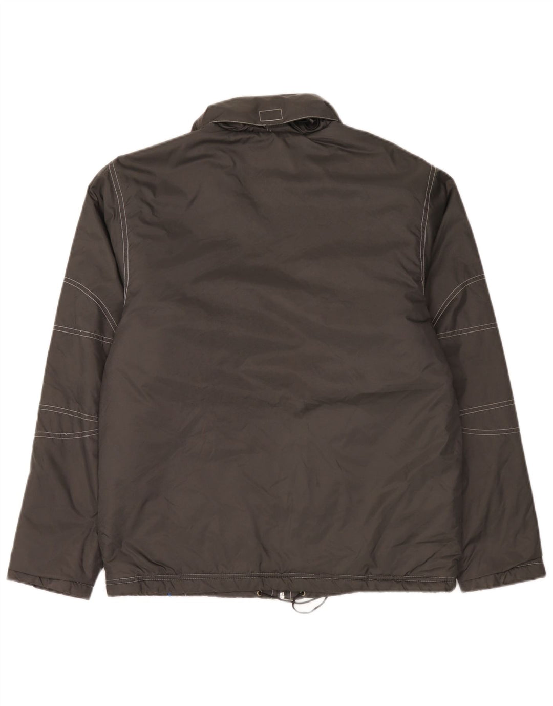Umbro gepolsterte Herrenjacke mit Kapuze, UK 36, kleines graues Nylon