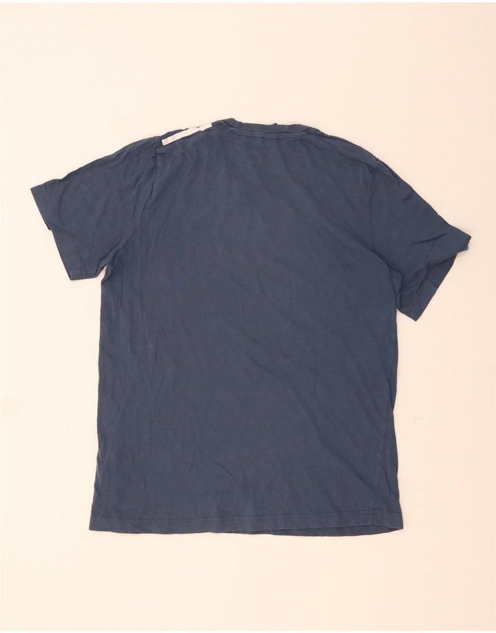 Adidas Herren T-Shirt Top mittelblaue Baumwolle
