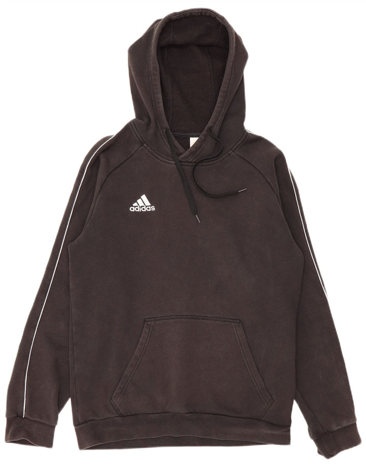 Adidas Herren Kapuzenpullover Mittelschwarz Baumwolle