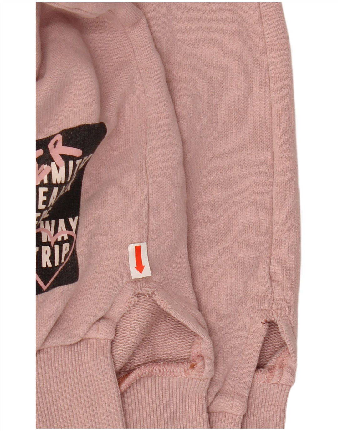 BENETTON Damen Grafik-Sweatshirt-Pullover UK 16 Large Pink