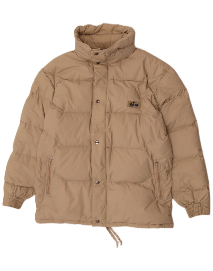 Elho Herren Wattierte Jacke EU 52 XL Beige Polyester