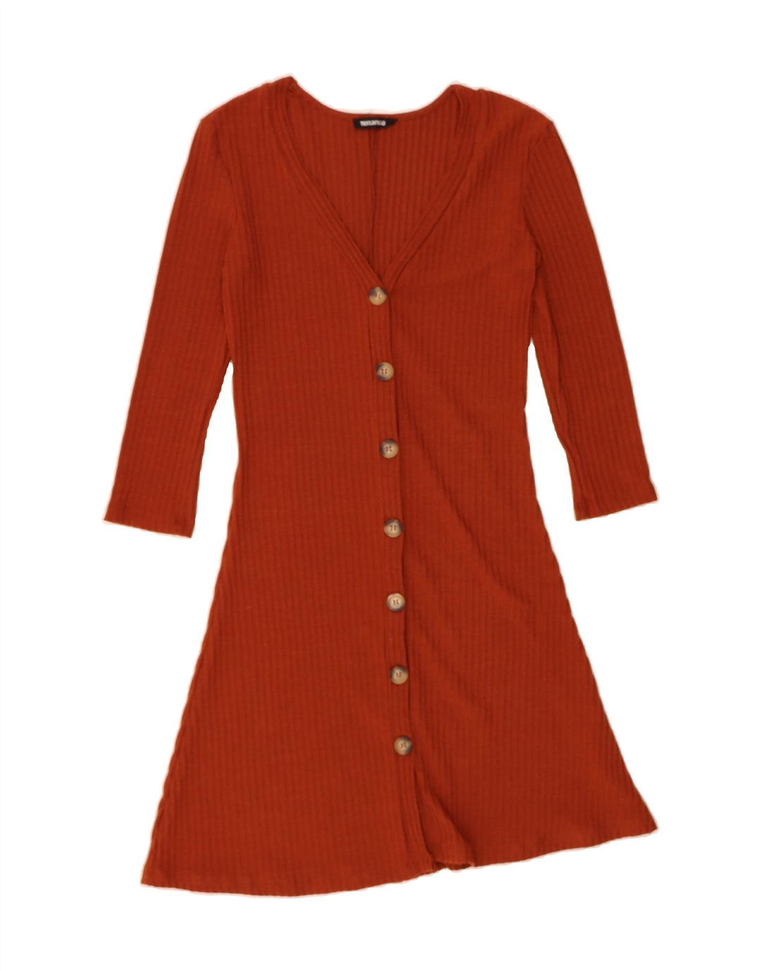 TERRANOVA Womens 3/4 Sleeve Jumper Dress UK 10 Small Brown Polyester Vintage Terranova and Second-Hand Terranova from Messina Hembry 