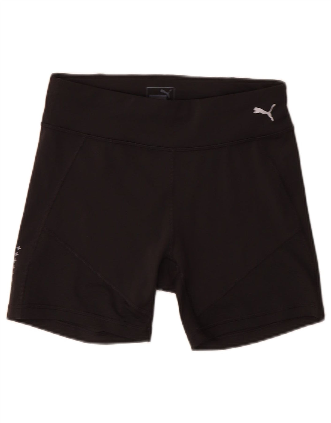 PUMA Womens Sport Shorts UK 12 Medium Black Polyester