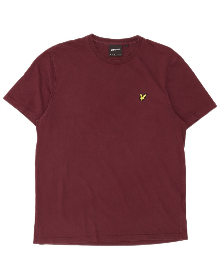 Lyle & Scott Herren T-Shirt-Oberteil aus mittlerer kastanienbrauner Baumwolle