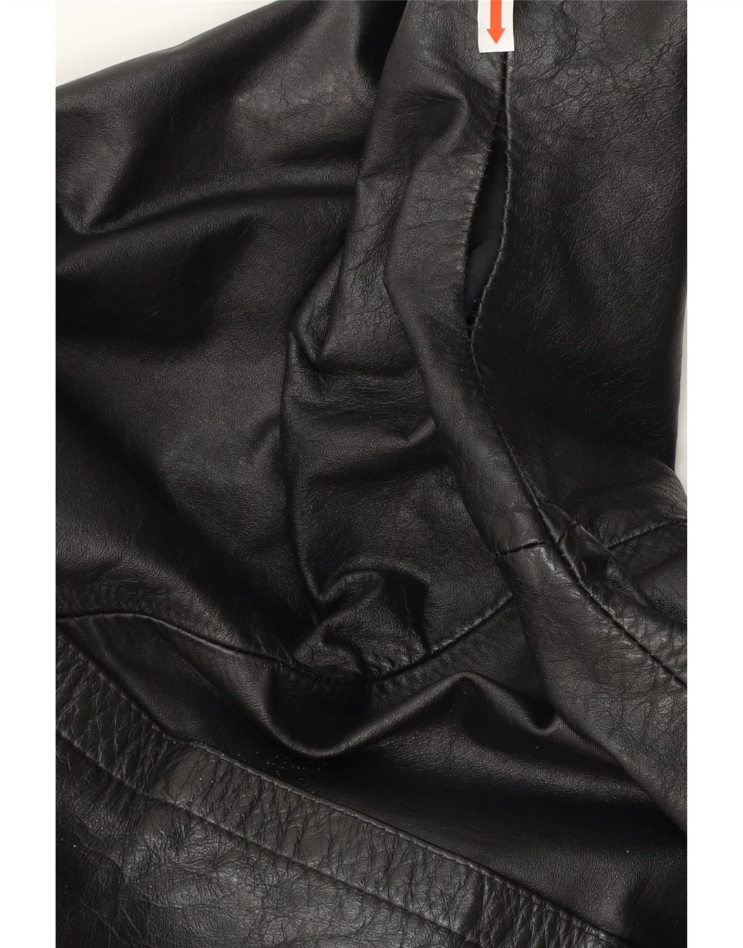 VINTAGE Womens Oversized Bomber Jacket UK 10 Small Black Vintage Vintage and Second-Hand Vintage from Messina Hembry 