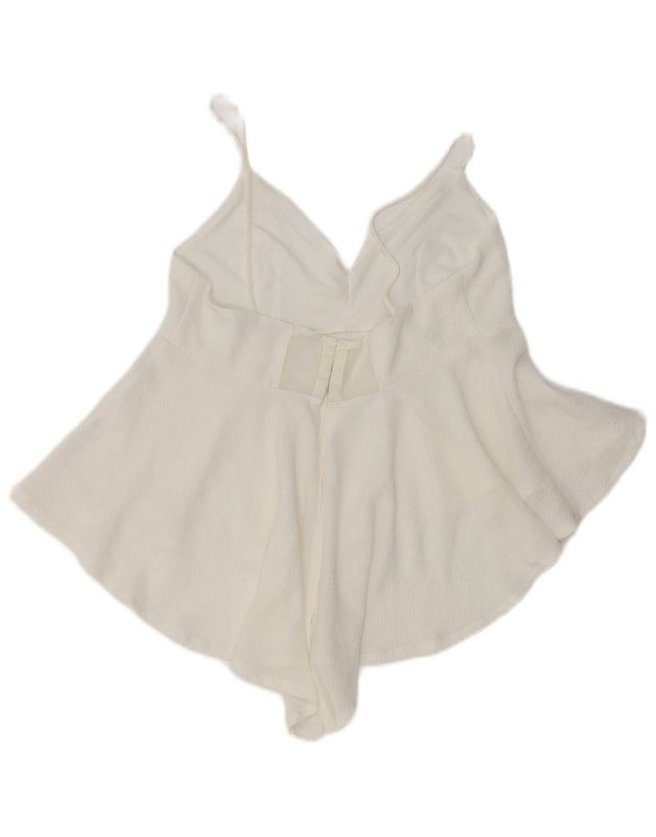 Zara Asymmetrisches Cami-Top für Damen, Gr. 8, Weiß