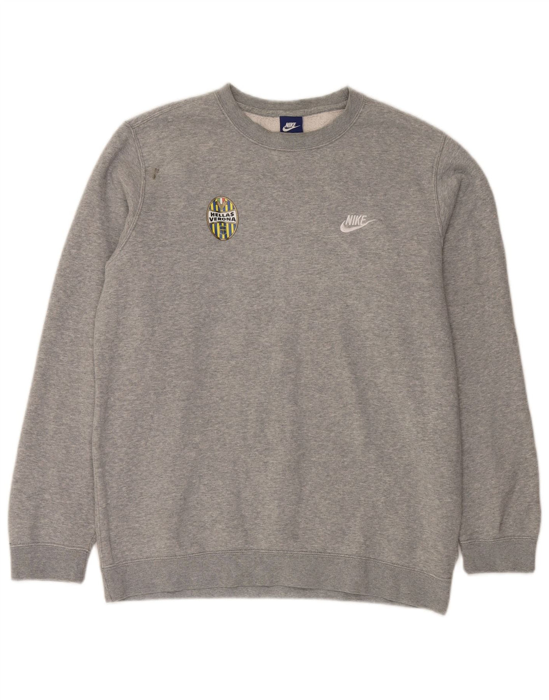 Nike Herren HELLAS VERONA Sweatshirt Pullover große grau gefleckte Baumwolle