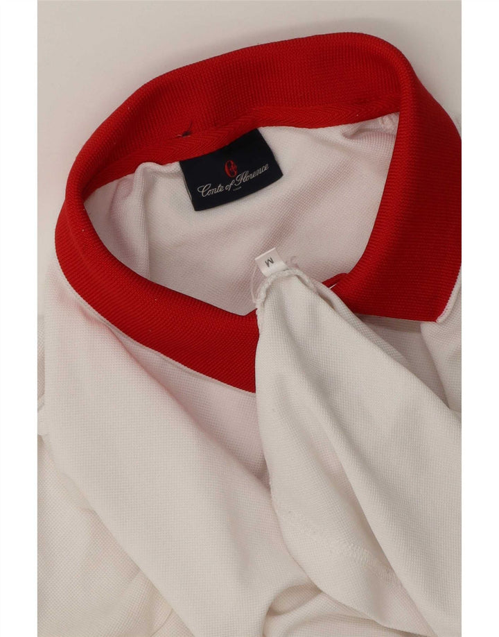 Conte of Florence Rugby-Poloshirt für Herren, mittelgroß, Weiß