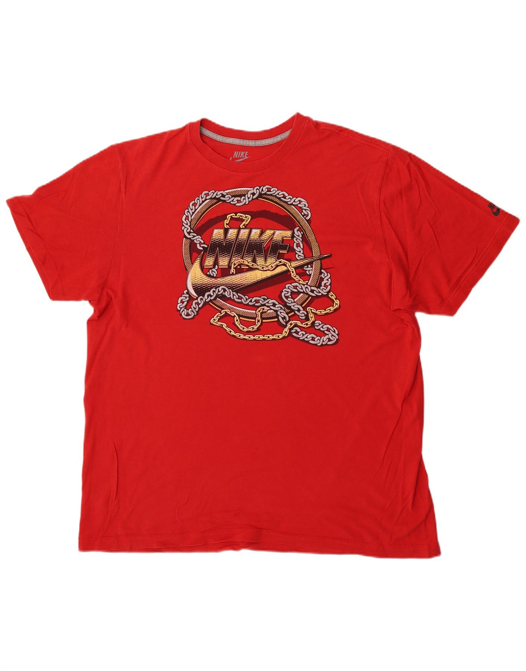 Nike Herren-T-Shirt mit normaler Passform und Grafik, XL, Rot