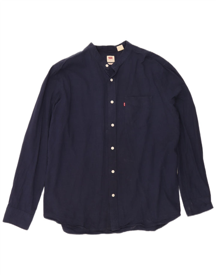 Levi's Herren-Standardhemd, groß, marineblau, Baumwolle