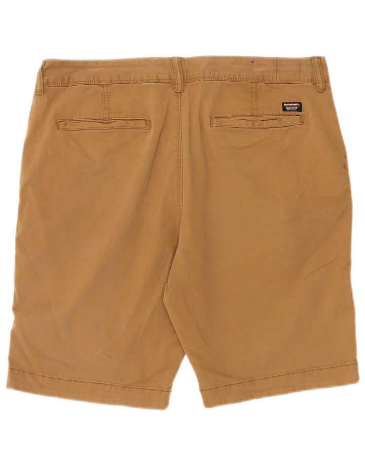 Superdry Herren Slim Chino Shorts W34 Large Beige Baumwolle