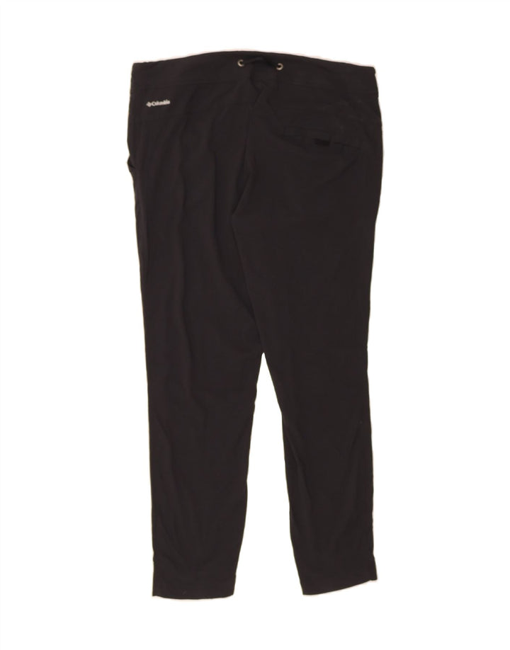 COLUMBIA Womens Tracksuit Trousers UK 10 Small Black Nylon Vintage Columbia and Second-Hand Columbia from Messina Hembry 