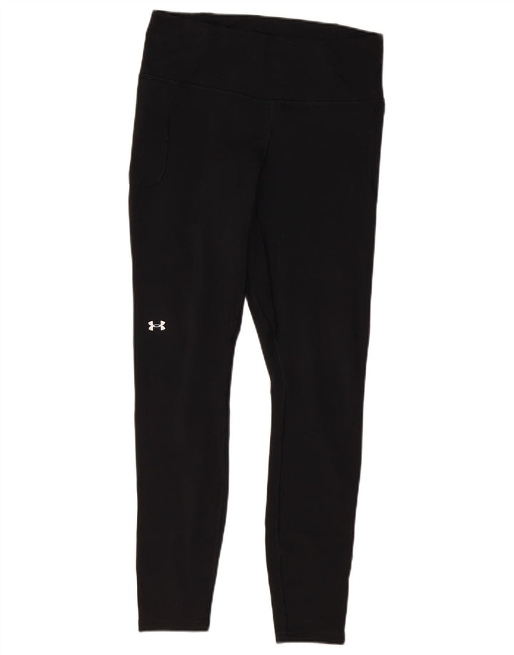 Under Armour Damen Leggings UK 14 Large Schwarz