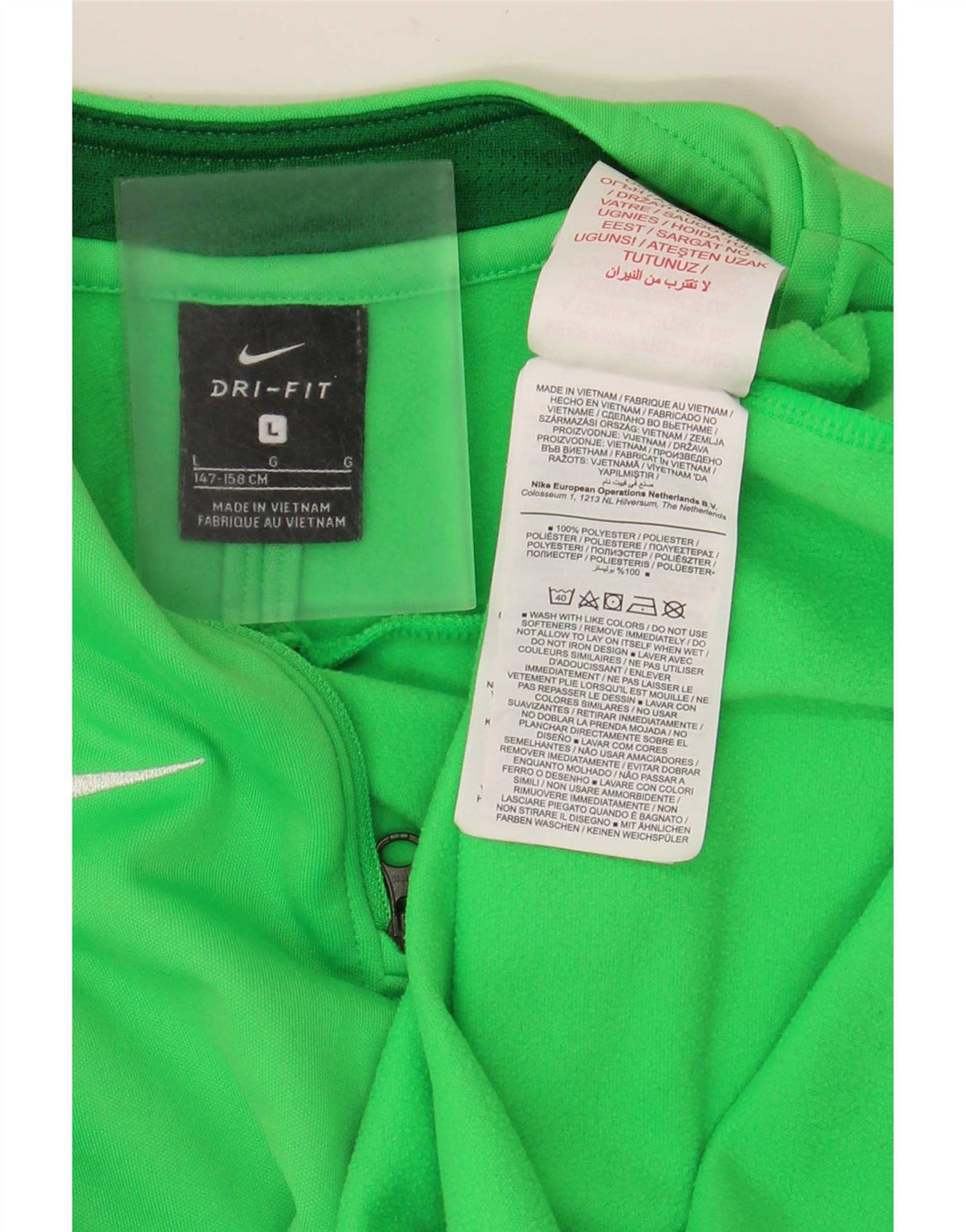 Nike Dri Fit Pullover-Trainingsanzug für Jungen, 12–13 Jahre, Größe L, Grün