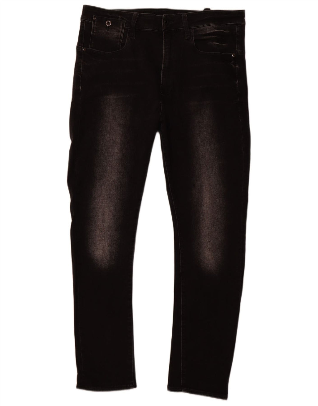 G-STAR Damen Slim Jeans W33 L28 Schwarze Baumwolle