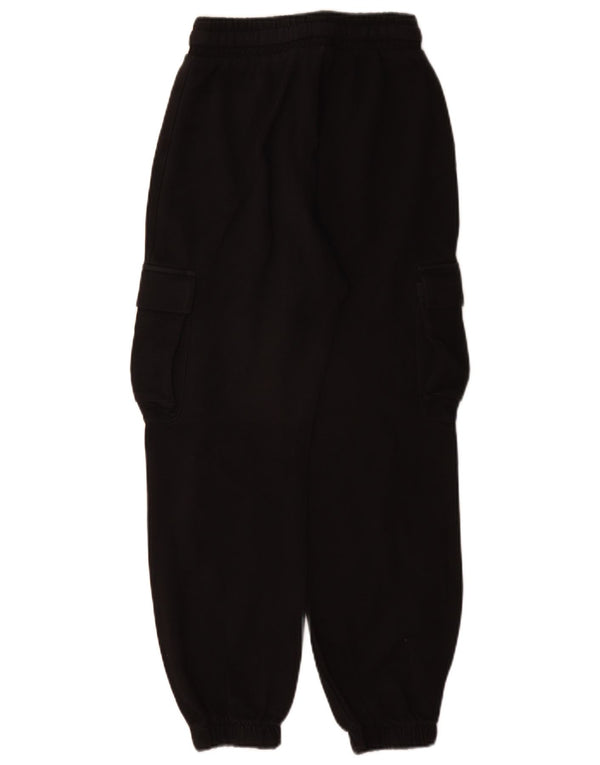 Zara Damen-Jogger-Cargohose mit lockerer Passform, Größe S, W26, L28, Schwarz, Baumwolle
