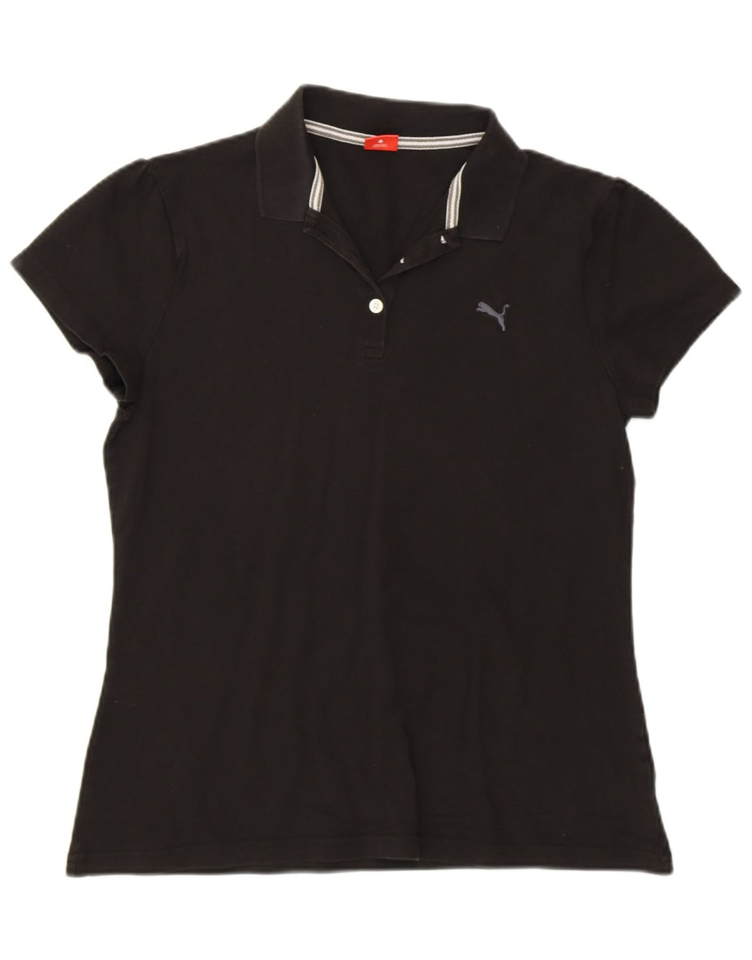 Puma Damen Poloshirt UK 14 Medium Schwarz
