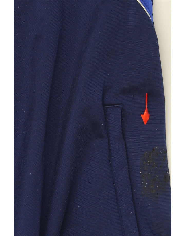 ADIDAS Mens Tracksuit Top Jacket UK 38/40 Medium Navy Blue Colourblock Vintage Adidas and Second-Hand Adidas from Messina Hembry 
