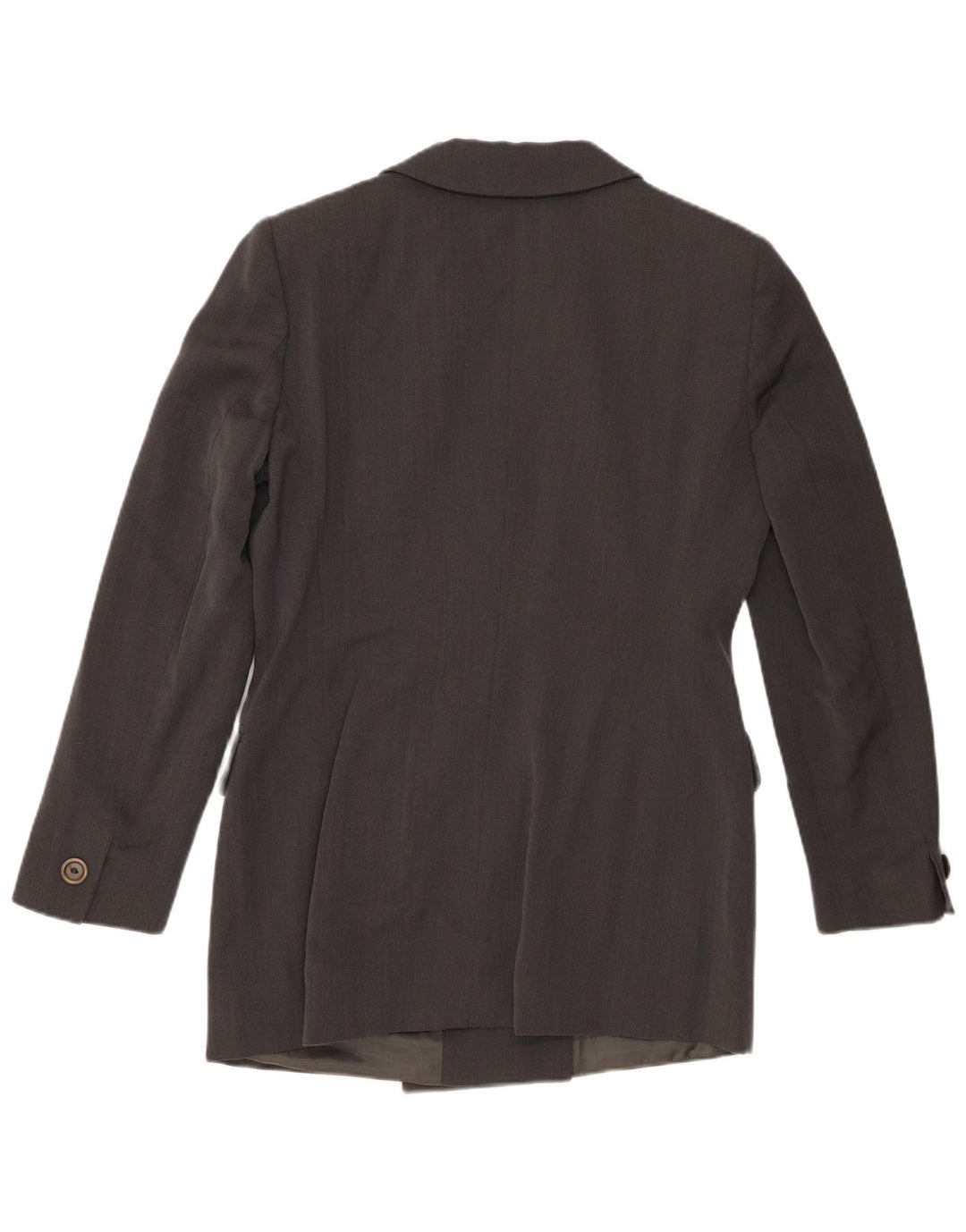 Marella Damen Zweireiher-Blazerjacke UK 14 Mittelgrau Cupro