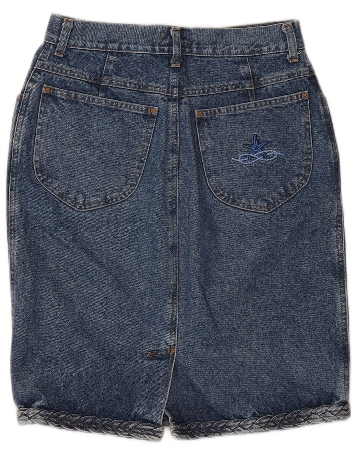 Laura Biagiotti Damen Jeansrock W28 Mittelblau Klassisch