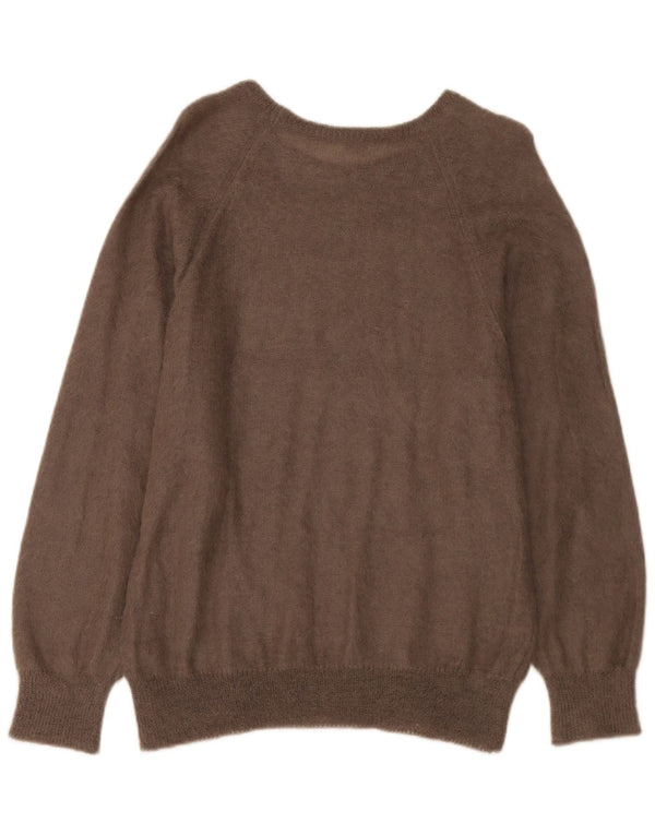 Marz Damen-Pullover mit U-Boot-Ausschnitt, Gr. 16, Braun
