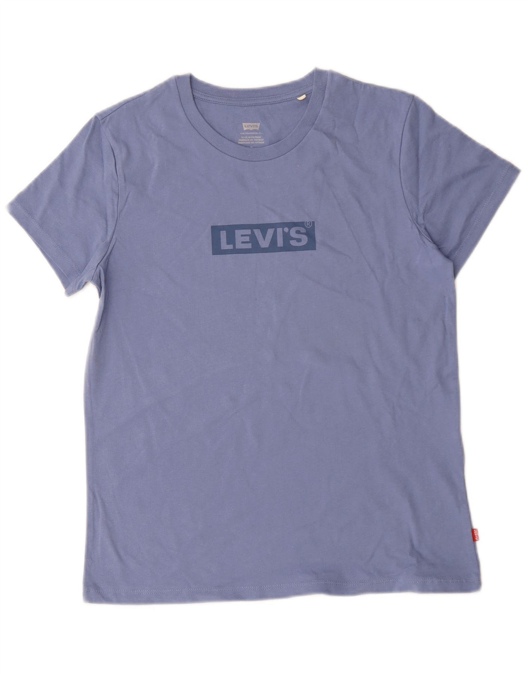 Levi's Damen-T-Shirt mit Grafik, UK 14, mittelblaue Baumwolle