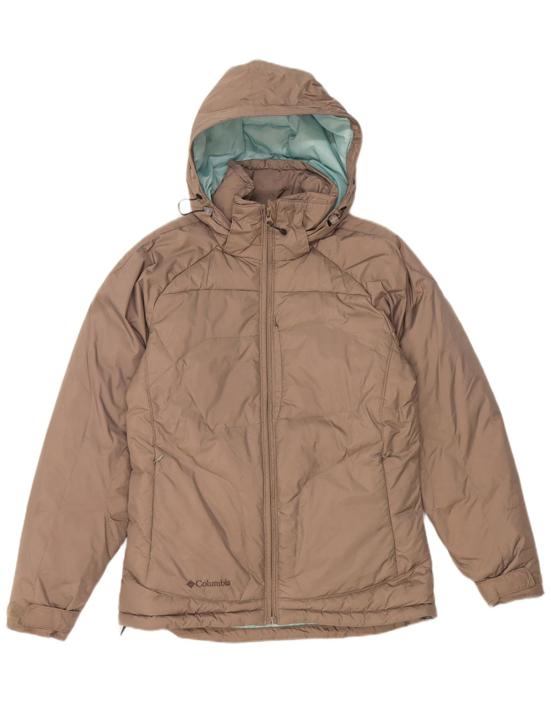 COLUMBIA Damen-Übergröße mit Kapuze, wattierte Jacke, Größe S: 10, Größe: Grau, Nylon