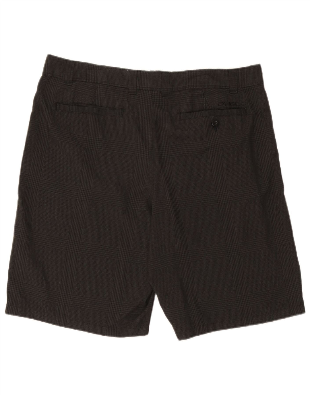 O'Neill Herren-Chinoshorts W36, großes, schwarz kariertes Polyester