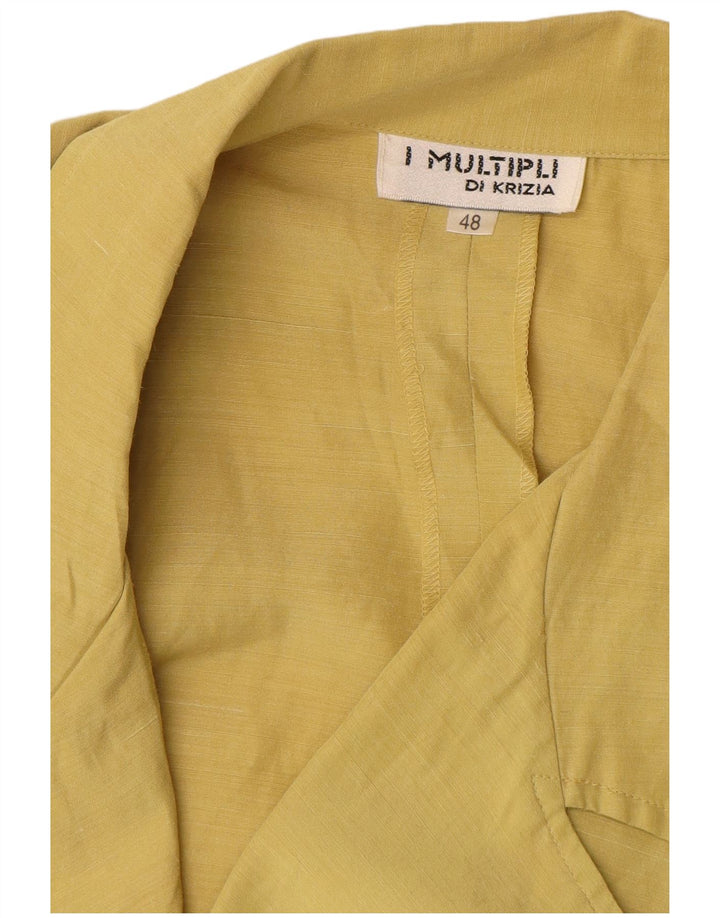 Krizia Damen Hemdbluse IT 48 XL Gelb