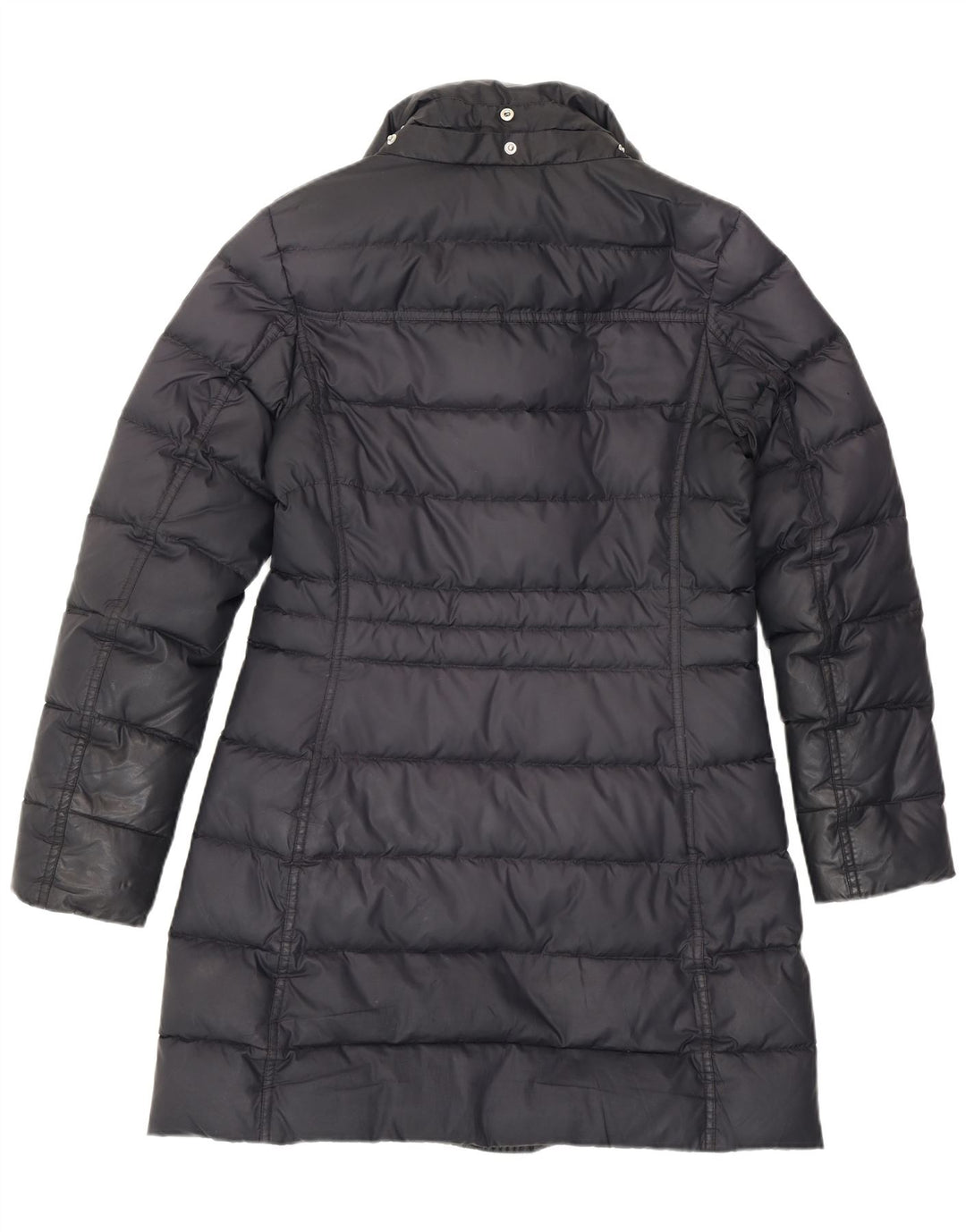 Tommy Hilfiger Damen Wattierter Mantel UK 10 Small Grau Polyester