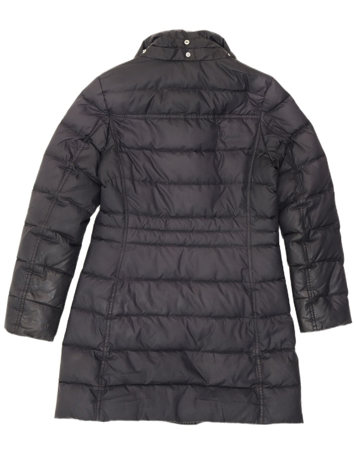 Tommy Hilfiger Damen Wattierter Mantel UK 10 Small Grau Polyester