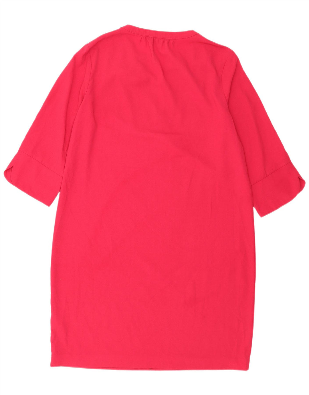 Marks & Spencer Damen-Etuikleid mit 3/4-Ärmeln, Gr. 14, Größe L, Rosa, Polyester