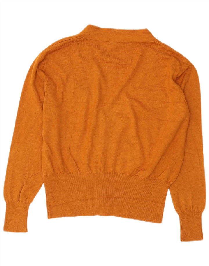 Zara Damen Strickjacke UK 14 Mittelbraune Viskose