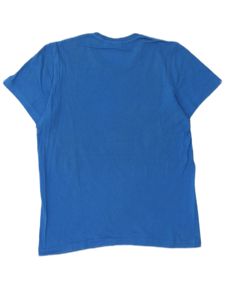 Adidas Herren Grafik T-Shirt Top Small Blau Baumwolle