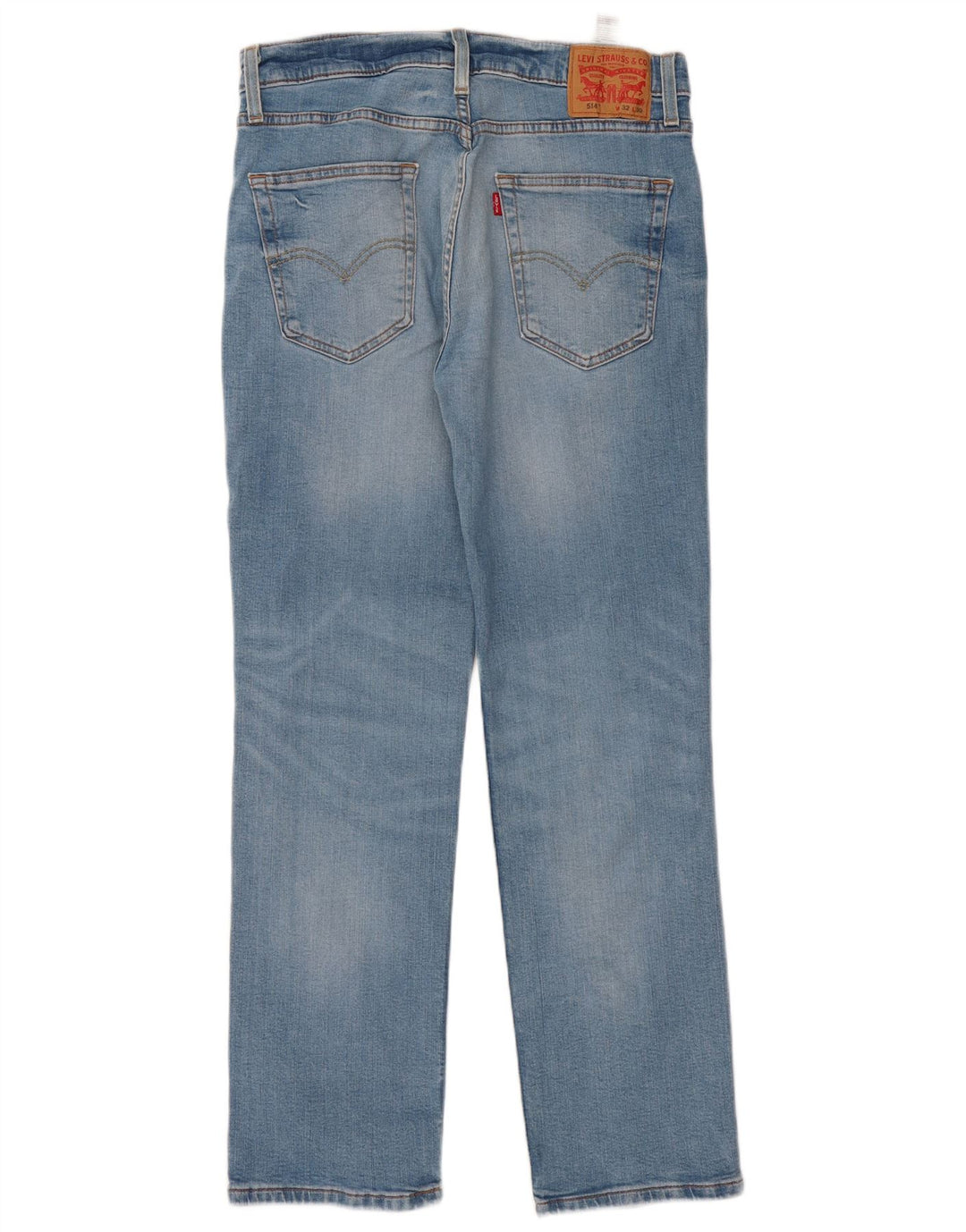 Levi's Herren 514 Straight Jeans W32 L30 Blaue Baumwolle