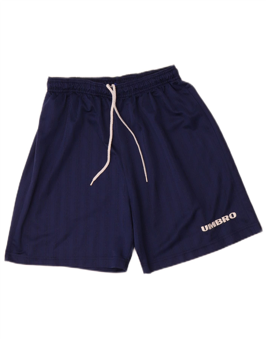 Umbro Herren-Sportshorts, mittelgroß, marineblau, gestreift, Polyester