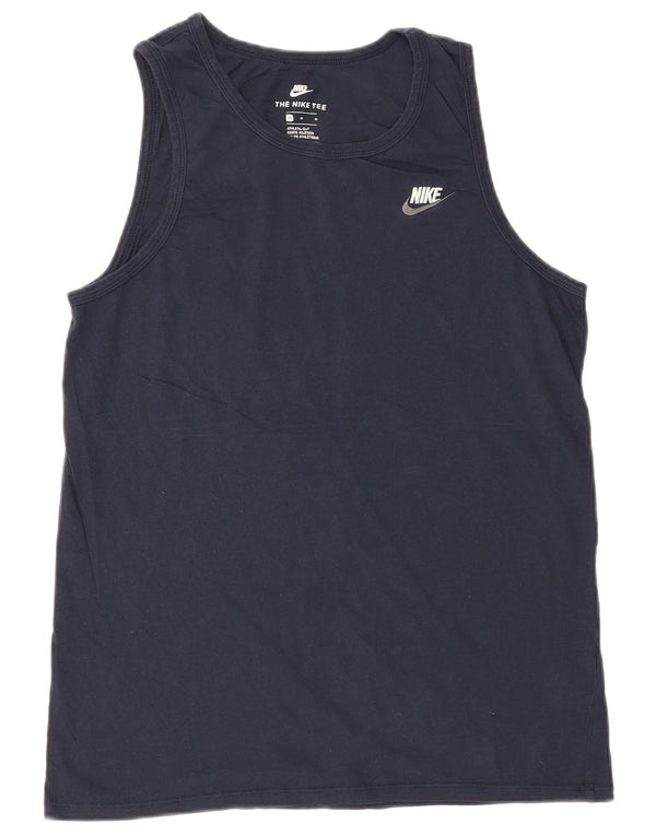 Nike Herren-Weste mit athletischem Schnitt, mittelgroß, marineblau, Baumwolle
