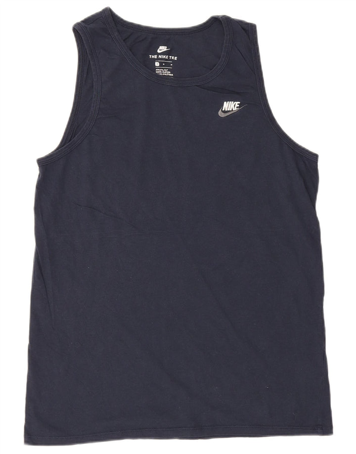 Nike Herren-Weste mit athletischem Schnitt, mittelgroß, marineblau, Baumwolle