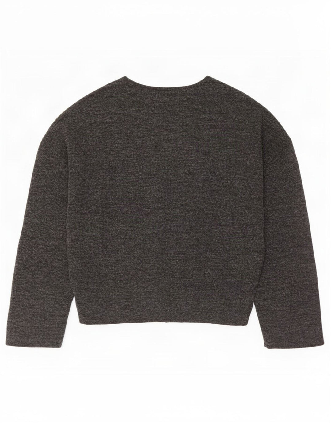 Übergroßes Blusenoberteil für Damen von Zara, UK 10, Größe S, grau geflecktes Polyester