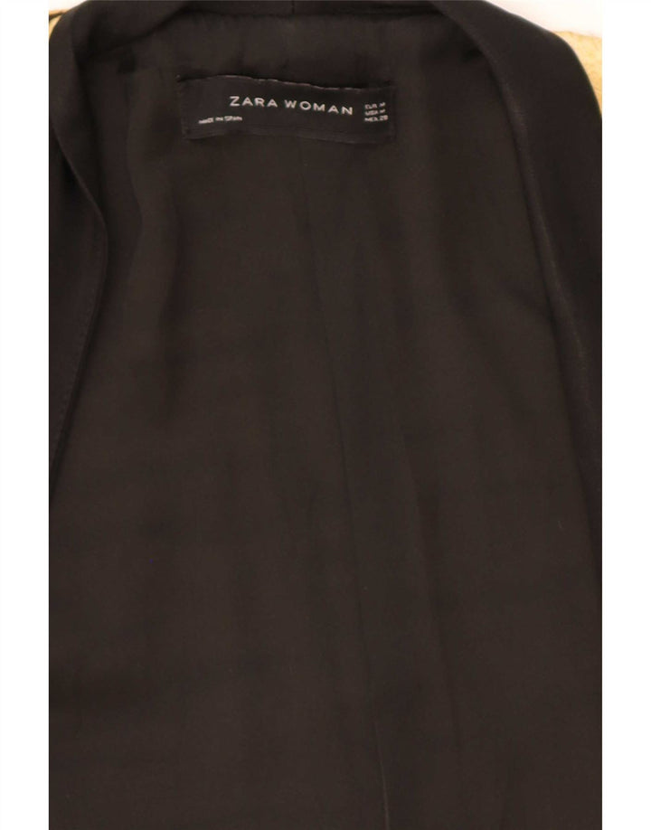Offene Blazerjacke für Damen von Zara, UK 14, Mittelbraun mit Tiermuster