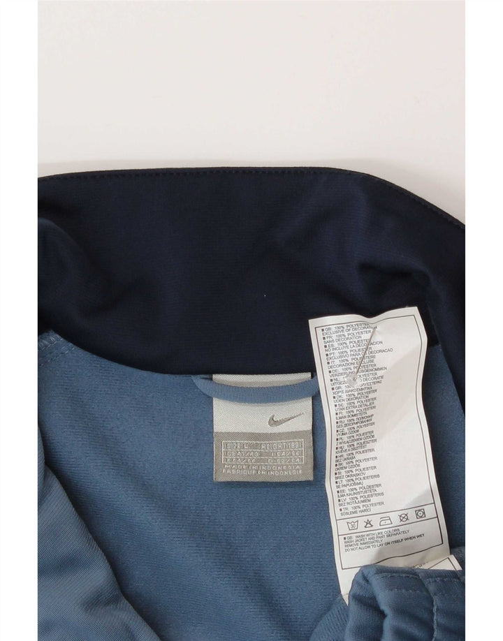 Nike Herren-Trainingsanzugoberteil, UK-Größe 41/43, groß, Marineblau, Farbblock
