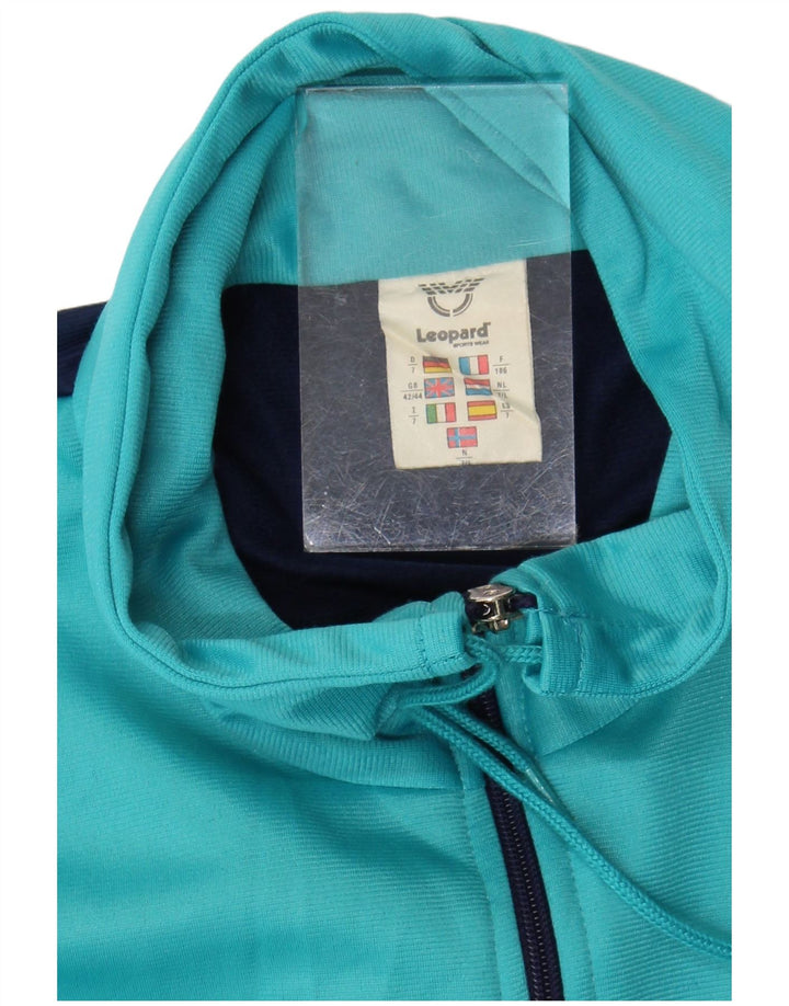 Leopard Herren-Trainingsanzugoberteil, UK-Größe 42/44, Größe L, Marineblau, Farbblock