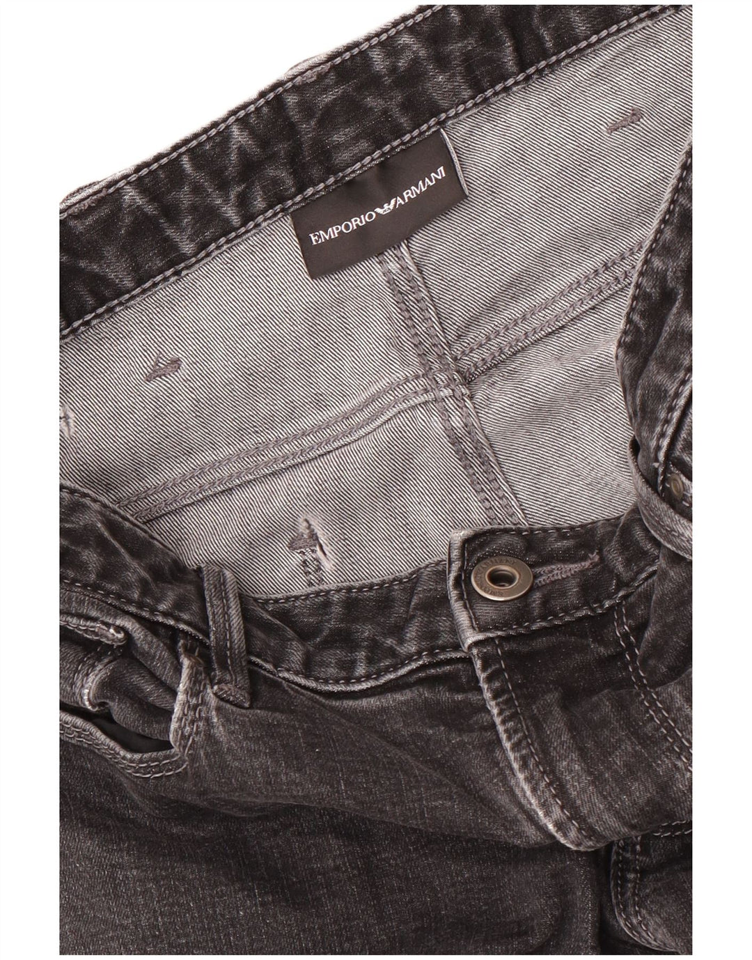 Emporio Armani Damen Slim Jeans W28 L33 Schwarz