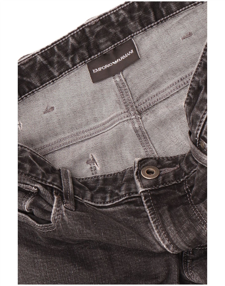 Emporio Armani Damen Slim Jeans W28 L33 Schwarz