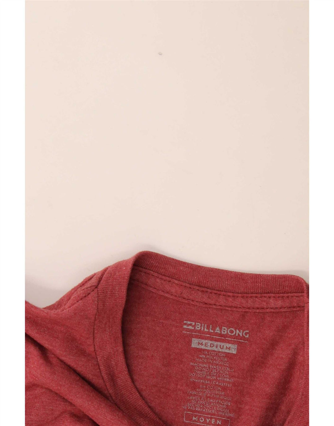 Billabong Herren Grafik-T-Shirt-Oberteil aus mittlerer burgunderroter Baumwolle