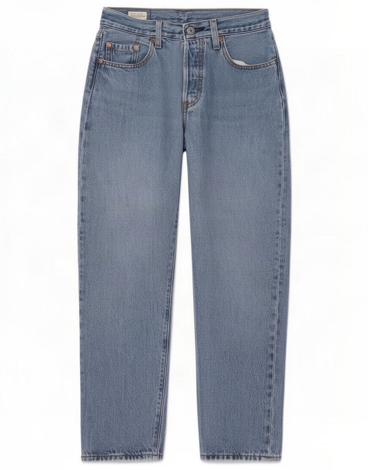 Levi's Damen 501 Straight Jeans W26 L27 Blau