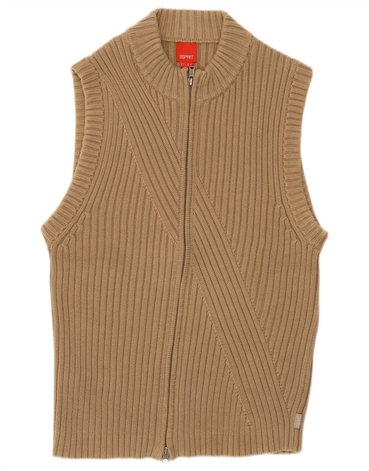 Esprit Damen-Cardigan, ärmellos, Gr. 14, mittelbeige