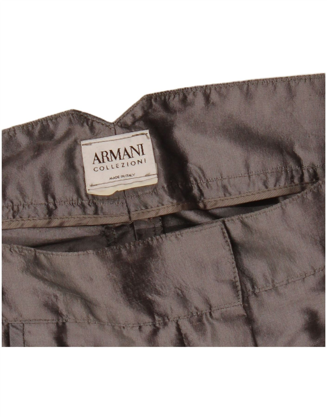 Armani Damen gerade Caprihose W31 L22 Grau